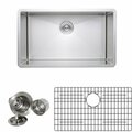 Wells Sinkware 30 in. 16 Gauge Undermount Single Bowl Stainless Steel Kitchen Sink w/Grid Racks & Basket Strainers NCU3018-10-1
